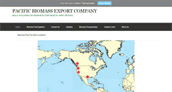 Desktop Screenshot of pacificbiomassexport.com
