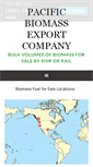 Mobile Screenshot of pacificbiomassexport.com