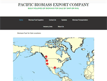 Tablet Screenshot of pacificbiomassexport.com